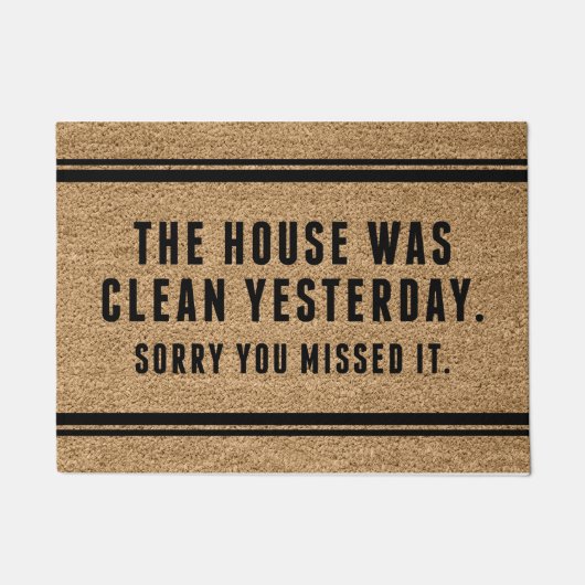昨日は家が綺麗で気の毒恋しく思だ ドアマット (正面)