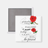 昨日は明日の歴史は筋が通っている マグネット (正面/裏面)