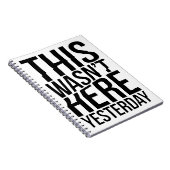 昨日は来なかった – リアリティグリッチ ノートブック (右側)