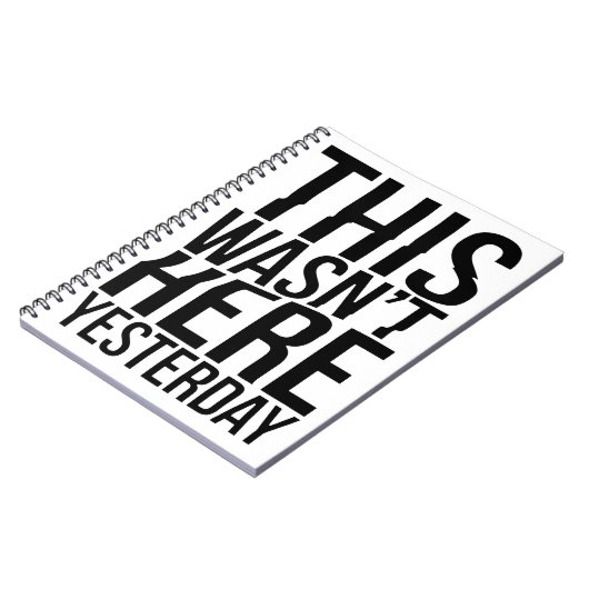 昨日は来なかった – リアリティグリッチ ノートブック (左側)