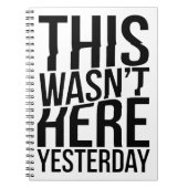 昨日は来なかった – リアリティグリッチ ノートブック (正面)