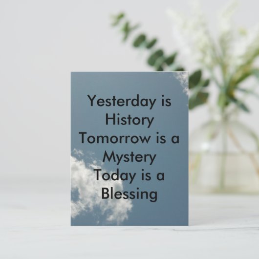 昨日は歴史だ ポストカード (スタンド正面)