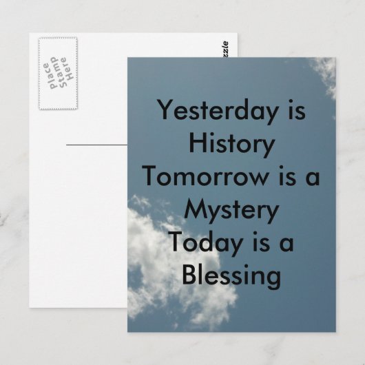 昨日は歴史だ ポストカード (正面/裏面)