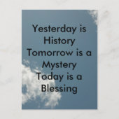 昨日は歴史だ ポストカード (正面)