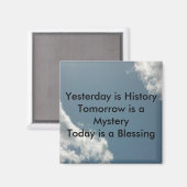 昨日は歴史だ マグネット (正面/裏面)