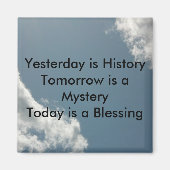 昨日は歴史だ マグネット (正面)