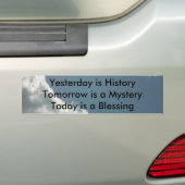 昨日は歴史です バンパーステッカー (車上)