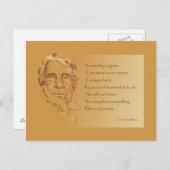 昨日は行ったカールSandburgです ポストカード (正面/裏面)