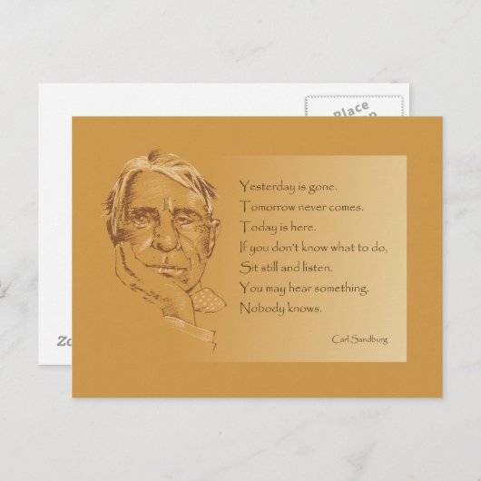 昨日は行ったカールSandburgです ポストカード (正面/裏面)