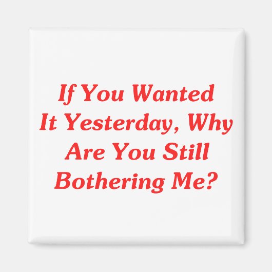 昨日もしは欲しかった マグネット (正面)