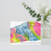 「昨日よりお前の方が多い」はがき ポストカード (スタンド正面)