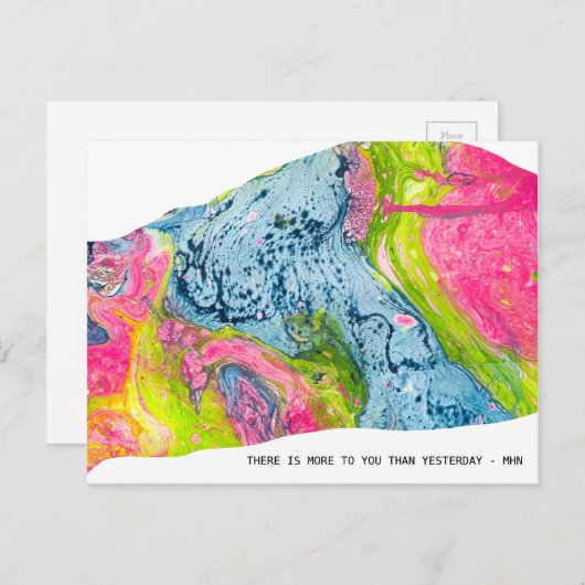 「昨日よりお前の方が多い」はがき ポストカード (正面/裏面)