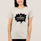 昨日よりも強い引用文女子 トライブレンドＴシャツ (正面)