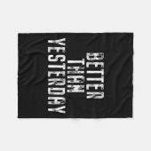 昨日よりも良いトレーニングトレーニングランニングのフィット フリースブランケット (正面(横))