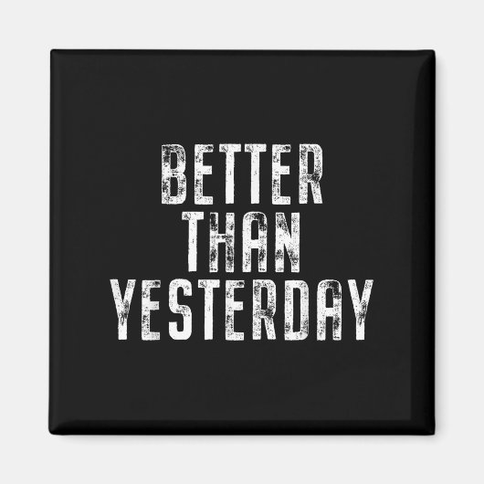 昨日よりも良いトレーニングトレーニングランニングのフィット マグネット (正面)