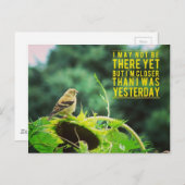 昨日よりも近いゴールドフィンチ ポストカード (正面/裏面)