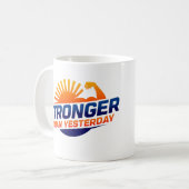 昨日より強い コーヒーマグカップ (正面左)