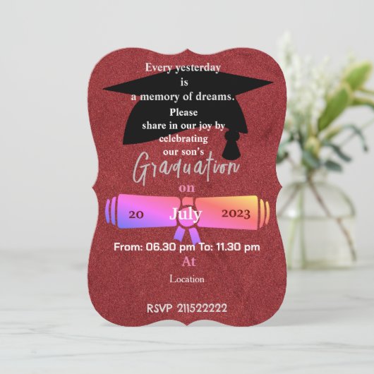 昨日を祝う 招待状 (スタンド正面)