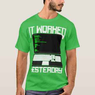 昨日プログラマギフトをコーディングして働いた Tシャツ