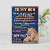 昨日友達今日ライオン母から息子へ 招待状 (スタンド正面)