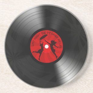 昨晩DJは私の生命レコードの黒を救いました コースター