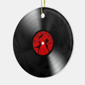 昨晩DJは私の生命レコードの黒を救いました セラミックオーナメント (左)