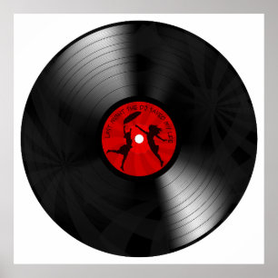 昨晩DJは私の生命レコードの黒を救いました ポスター