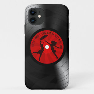 昨晩DJは私の生命レコードの黒を救いました iPhone 11 ケース