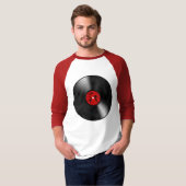 昨晩DJは私の生命レコードの黒を救いました Tシャツ (正面フル)