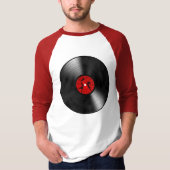 昨晩DJは私の生命レコードの黒を救いました Tシャツ (正面)