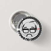 昭和のおっさん（Showa no ossan）B 缶バッジ (正面&裏面)