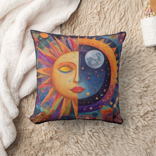 昼から夜まで クッション (ブランケット)