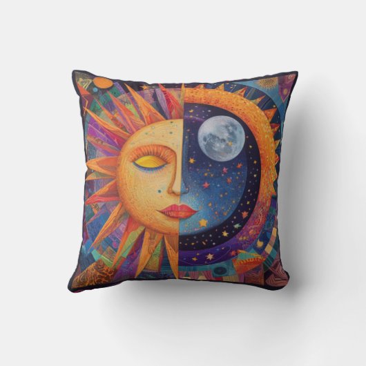 昼から夜まで クッション (裏面)