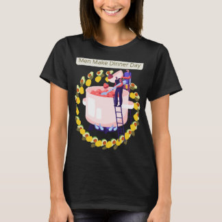 昼と夜のダイニングメニュー Tシャツ