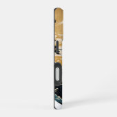 昼と夜の二元性、陰陽、明暗の対比 iPhone 16ケース (右側面)