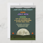 昼と夜の夏のBBQ/懇親会招待状 招待状 (裏面)