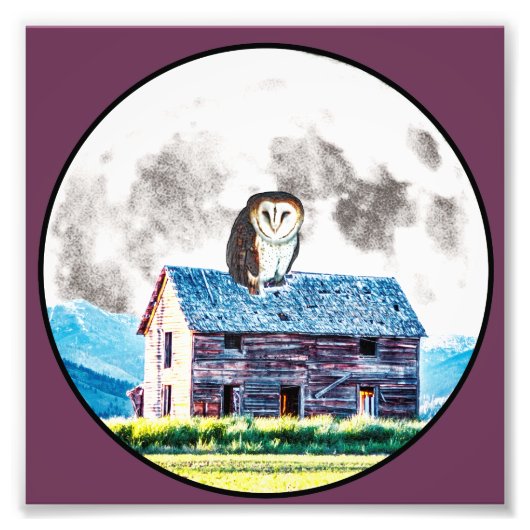 昼と夜の存在 フォトプリント (正面)