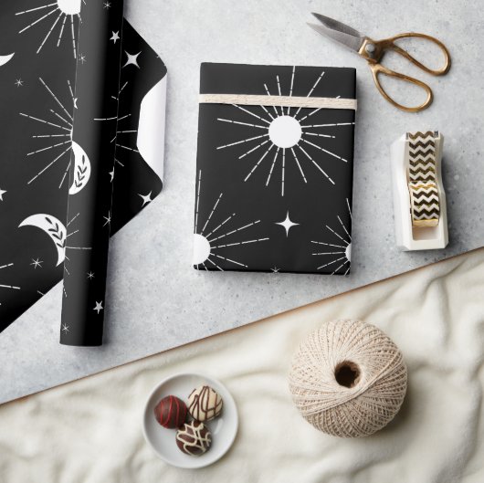 昼と夜3 ラッピングペーパー (クラフト)