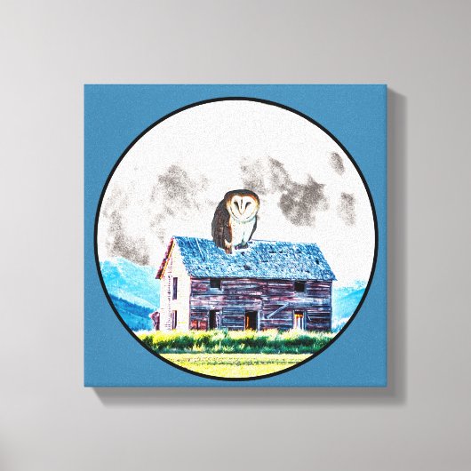 昼と夜 キャンバスプリント (正面)