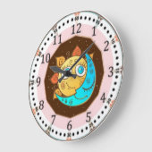 昼と夜 ラージ壁時計 (傾斜)