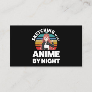 昼のスケッチ夜のアニメ 名刺