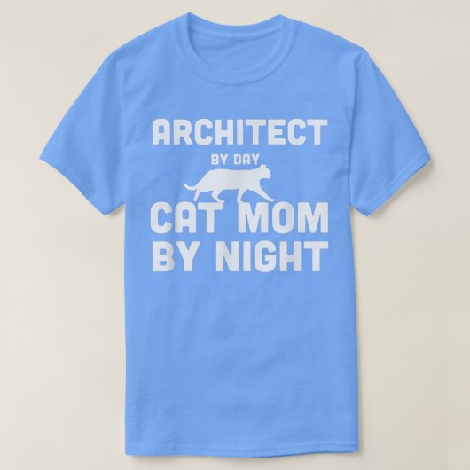 昼の建築家ママ夜の建築家 Tシャツ (デザイン正面)