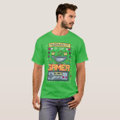 昼はおもしろ薬剤師、夜はゲーマー ゲーミングギーク Tシャツ (正面フル)