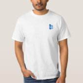 昼は上司、夜は伝説 - 面白い上司の名言 Tシャツ (正面)