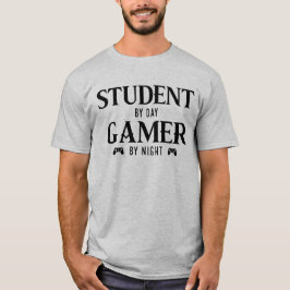昼は学生、夜はゲーマー、卒業生ゲーマー Tシャツ
