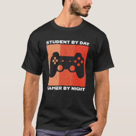 昼は学生 夜はゲーマー 卒業生ゲーマー Tシャツ