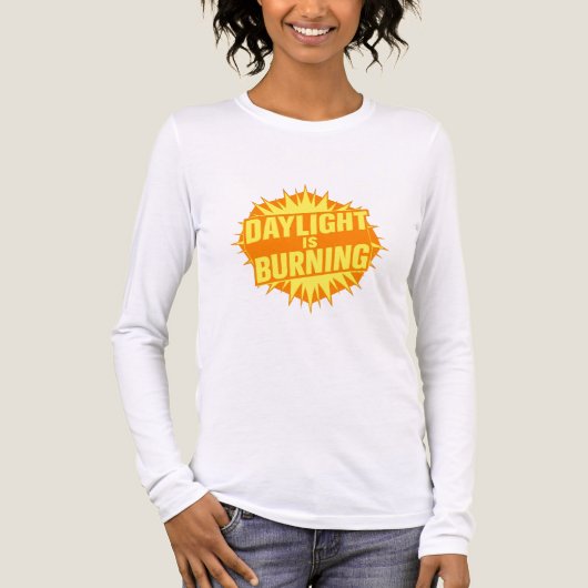 昼は燃えている トライブレンドTシャツ (正面)