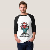 昼は看護師、夜はクランプス 看護師 Tシャツ (正面フル)