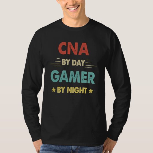 昼は看護師、夜はゲーマー Tシャツ (正面)
