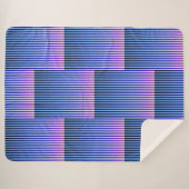 昼休みと夜の秋(ストライプ) シェルパブランケット (正面(横))